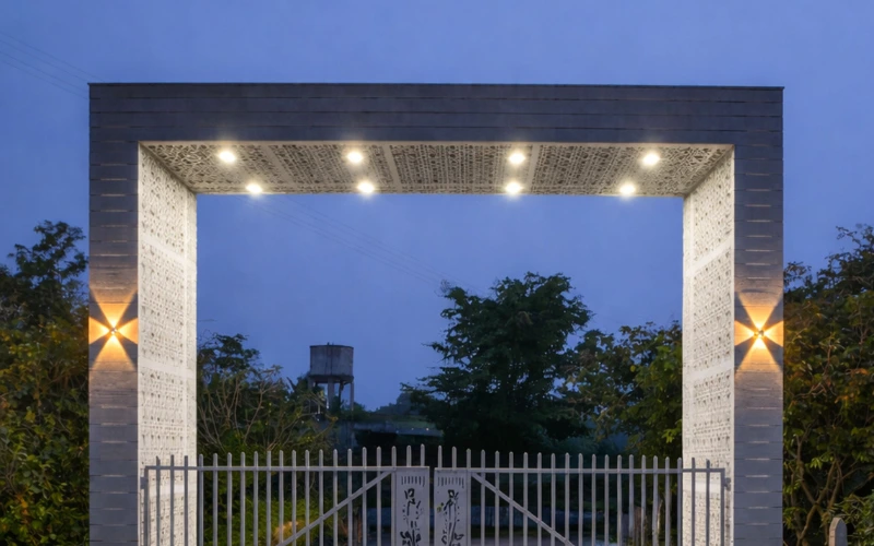 Lakeview farms entrance gate located in denkanikottai