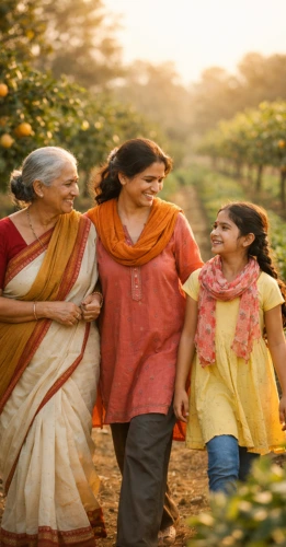 Three generations with farmland showing land appreciation and long-term asset value