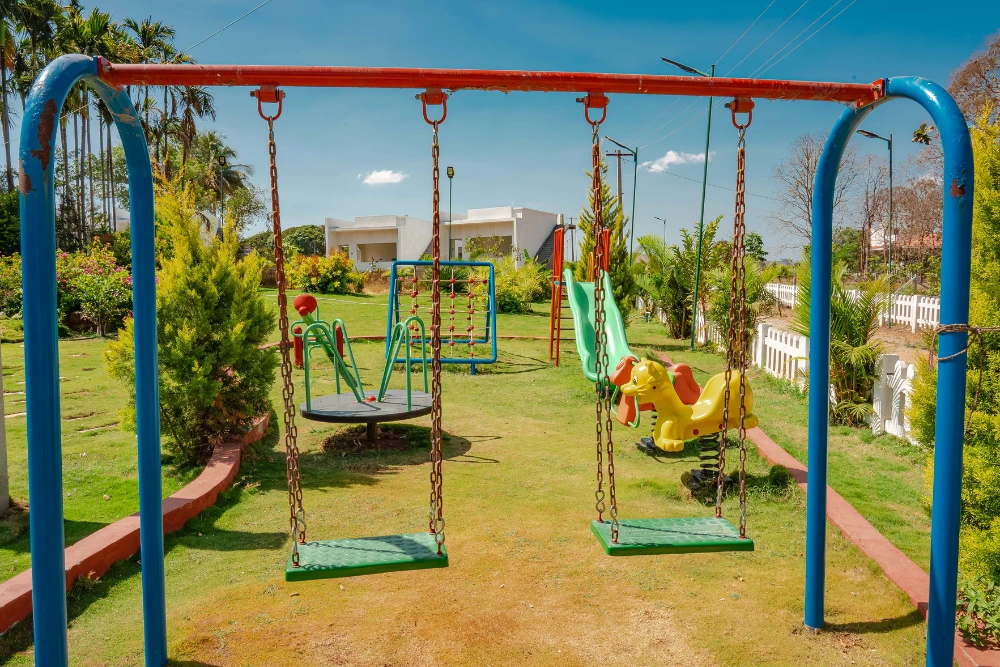 Kids’ play area at vasudha kalpataru with open space and safe surroundings.